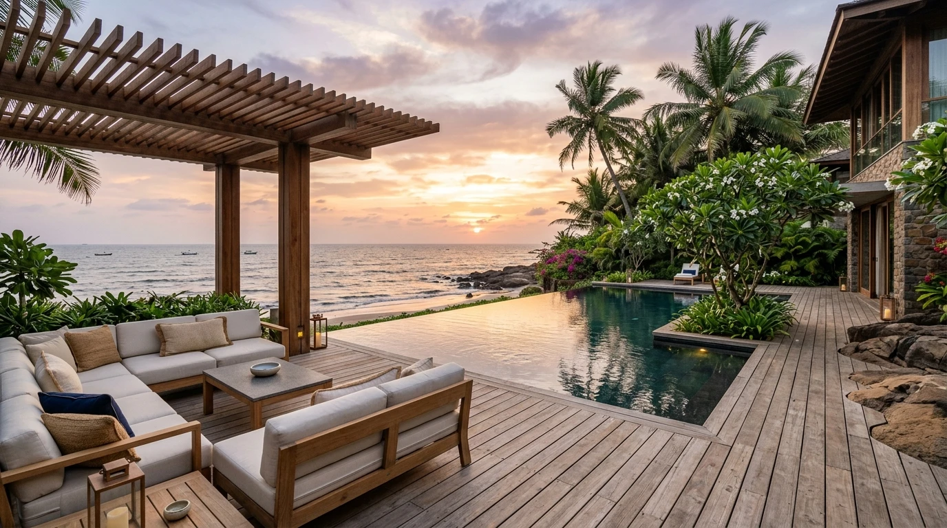 The Awas Oceanfront Compound & Sunset Verandah
