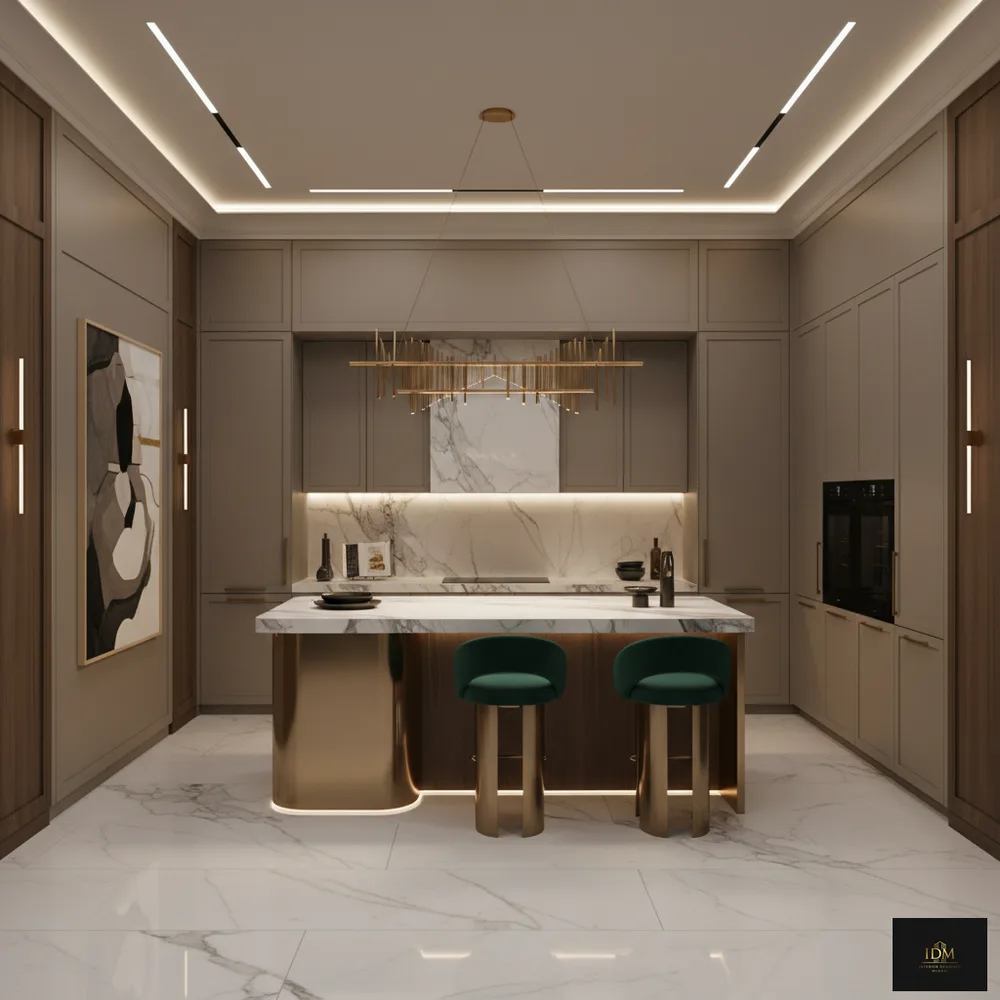 Contemporary Minimalist L-Shaped Modular Kitchen - Malad West, Mumbai Turnkey Interior Design