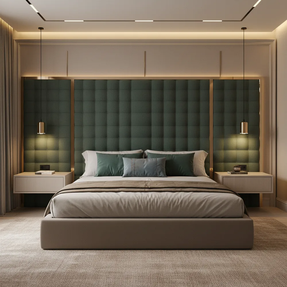5-Star Hotel Vibe Royal Master Suite with Architectural Contours - Cuffe Parade, South Mumbai Turnkey Interior Design